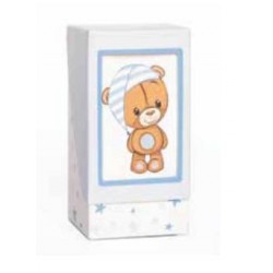 SCATOLA MON PETIT ORSO CELESTE 4x4x8,5cm 10pz