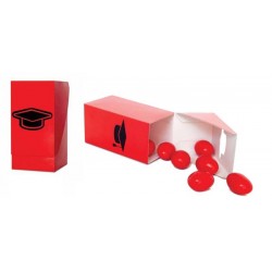 SCATOLA MON PETIT LAUREA 4x4x8,5cm ROSSO 10pz