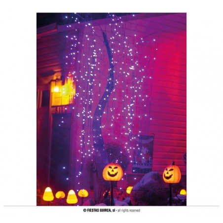 GHIRLANDA LED 144 LUCI MULTIFUNZIONI VIOLA