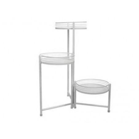 ALZATA METALLO DA TERRA 3 PIANI BIANCA