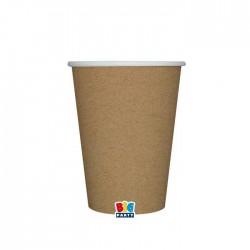 BICCHIERI 200cc ECOLOR BIODEGRADABILI KRAFT 25pz