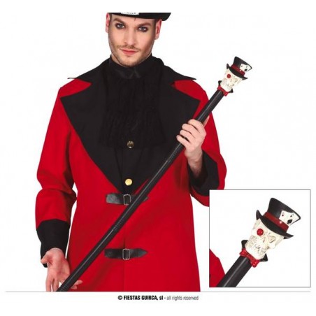 BASTONE TESCHIO CON CILINDRO 85cm