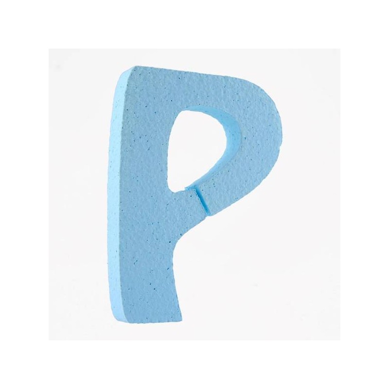 LETTERA POLISTIROLO PASTELLO mm120x90 P CELESTE