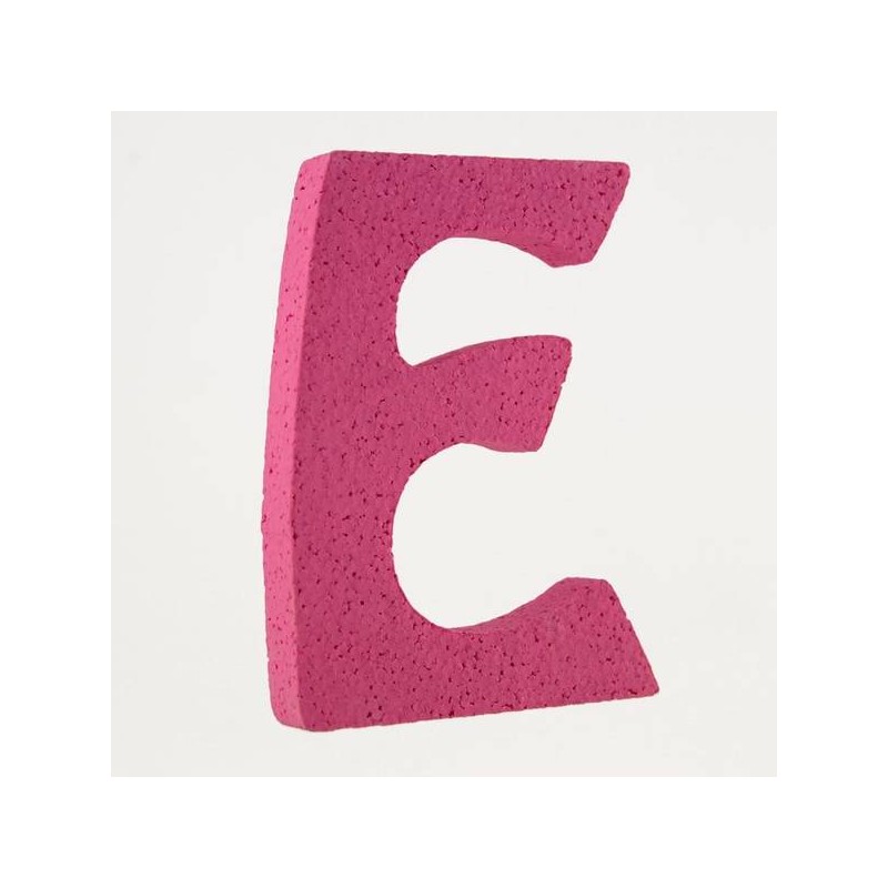LETTERA POLISTIROLO PASTELLO mm120x90 E FUCSIA
