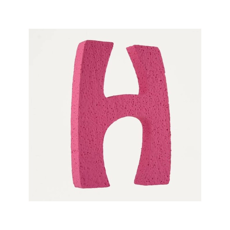 LETTERA POLISTIROLO PASTELLO mm120x90 H FUCSIA