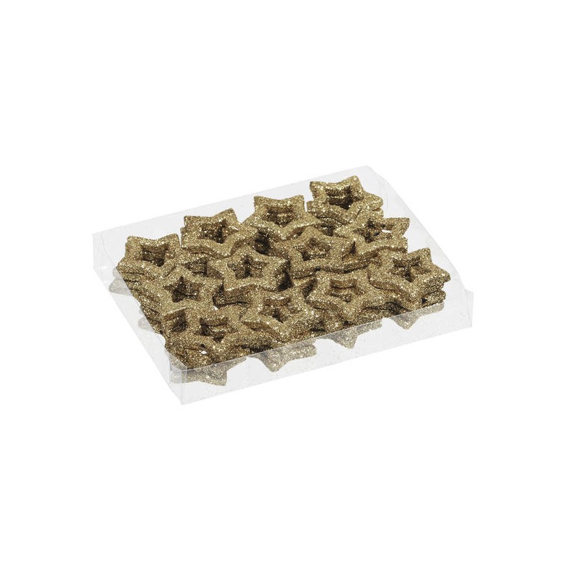 STELLE GLITTER IN SCATOLA 48pz