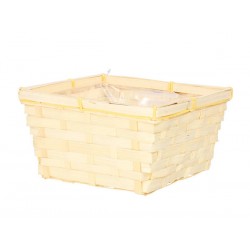 CESTO QUADRATO BAMBOO 19x19xh14cm NATURAL