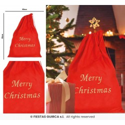 SACCO PER REGALI BABBO NATALE MERRY CHRSITMAS 60x95cm
