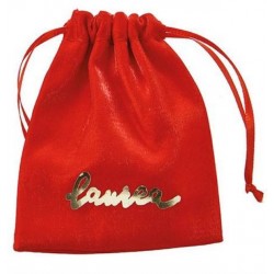 SACCHETTO LAUREA ROSSO CON SCRITTA ORO 8x10cm 12pz