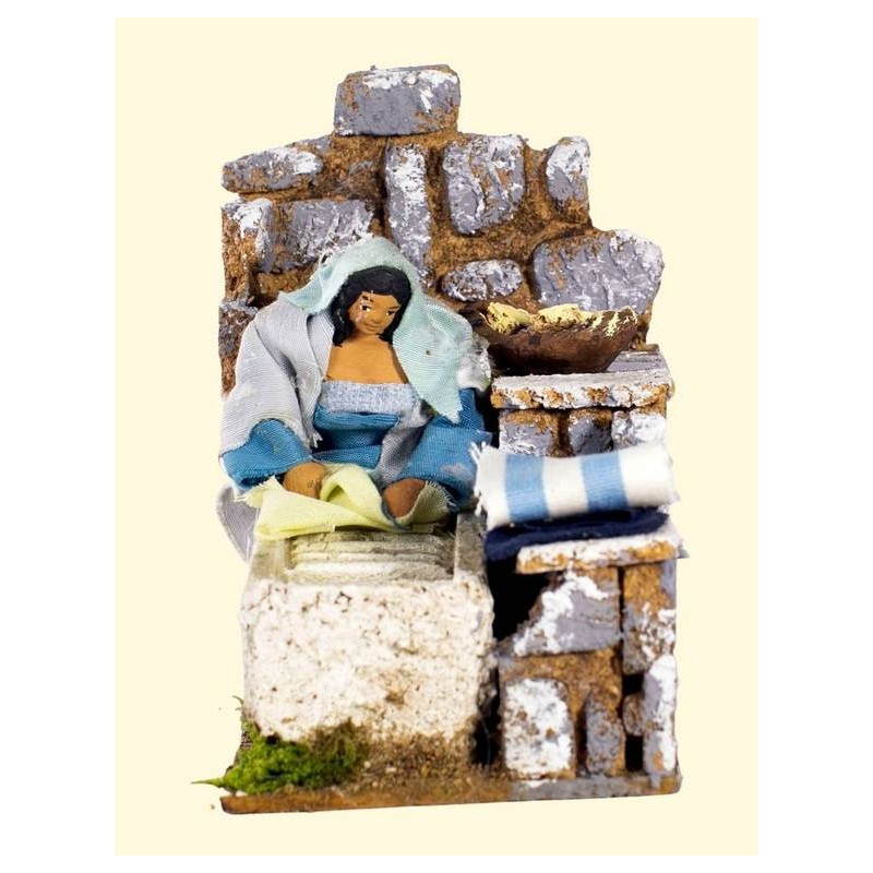 LAVANDAIA IN MOVIMENTO 9x14x16cm