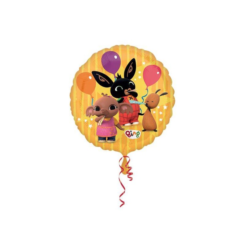 PALLONCINI MYLAR BING & FRIEND GIALLO 45cm