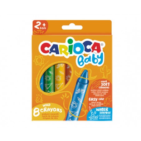 PASTELLI A CERA CARIOCA BABY AGE+2 8pz