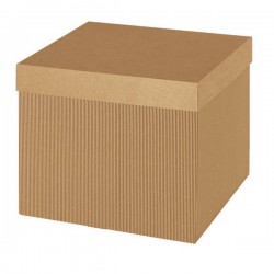 SCATOLA F/COP 25x25x15cm ONDA AVANA