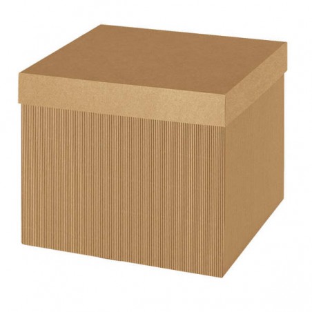SCATOLA F/COP 25x25x15cm ONDA AVANA