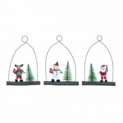 SOGGETTO DA APPENDERE METALLO E LEGNO 3ass. 18cm