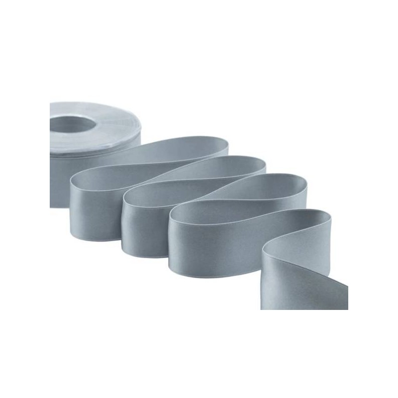 NASTRO DOPPIO RASO mm40x25mt COL.75 GRIGIO SCURO FUR