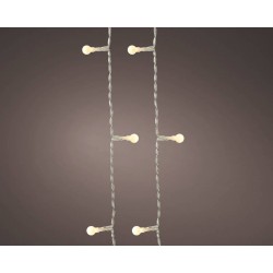 LUCI LED 8 FUNZIONI FILO TRASP - LUCE BIANCA CALDA H.30cm...