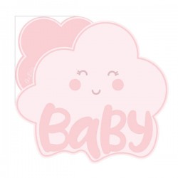 TOVAGLIOLI 33x33 SAGOMATI CLOUD PINK 16pz