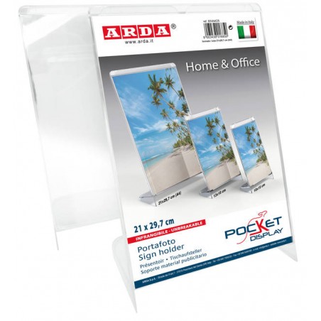 PORTAFOTO VERTICALE CRISTALLO FORMATO A4 ARDA