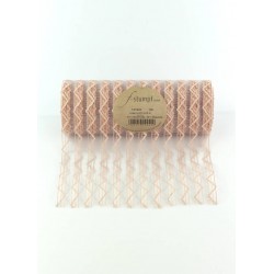 NASTRO RUNNER ZIG ZAG cm22x5mt ROSA