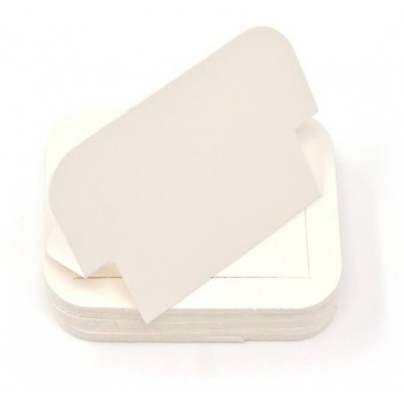 SEGNAPREZZI AUTOPORTANTE AVORIO 6x5cm 50pz