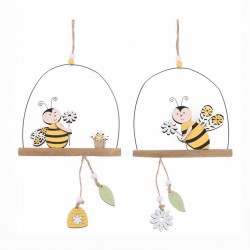 APPENDINO APE C/FIORE E MIELE H.27cm 2ass.ti 1pz