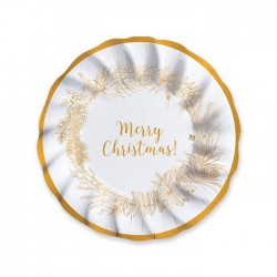 PIATTI FONDI ø24cm CHRISTMAS GOLD 6pz