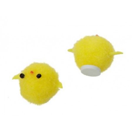 PULCINI GIALLI h2,5cm CON ADESIVO 30pz