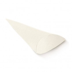SCATOLA CONO BUSTA SETA BIANCO H.19cm 10pz