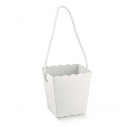 VASO IN CARTONCINO 15x15x18cm WHITE