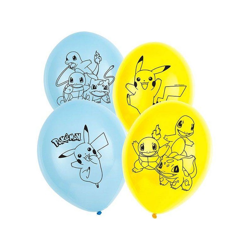 PALLONCINI LATTICE POKEMON 6pz