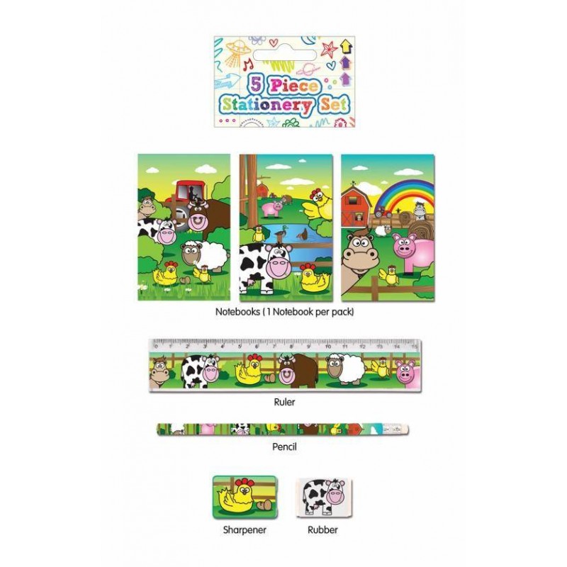 SET SCUOLA 5 PEZZI FATTORIA