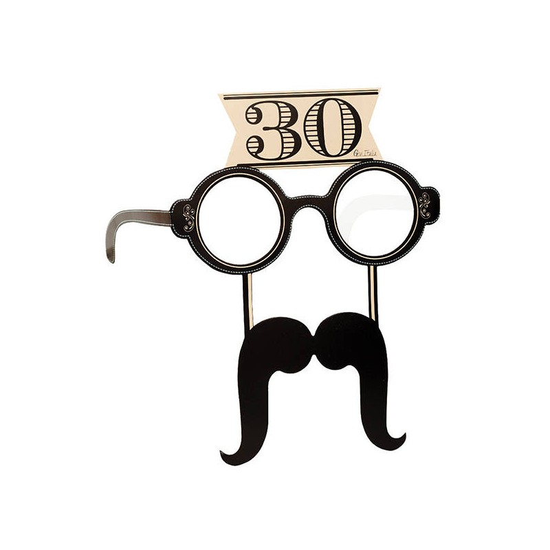 OCCHIALI + BAFFI CARTA 30 ANNI 4pz