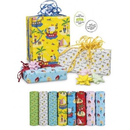 CARTA REGALO ECOCARTA 70x100 100fg SCATOLA ASSORT. BIMBI EC400B02