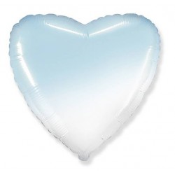 PALLONE MYLAR CUORE CELESTE BABY SFUMATO 32 80cm 1pz