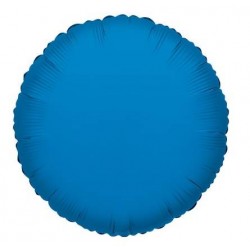 PALLONE MYLAR TONDO BLU ROYAL 18 43cm 1pz RC