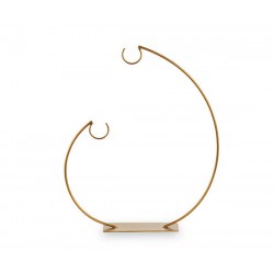 DISPLAY METALLO ORO 2 GANCI 32x40cm