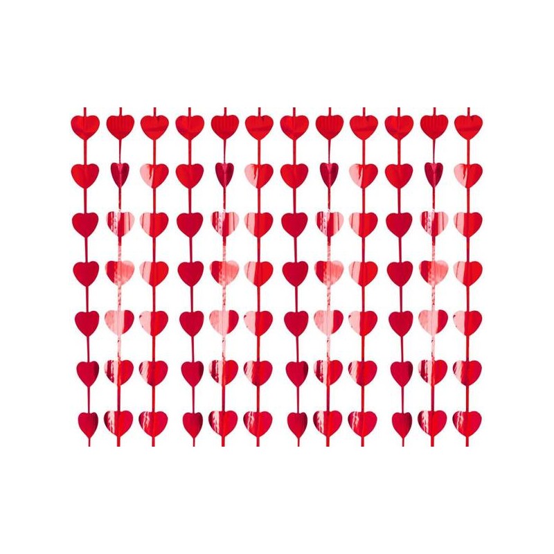 TENDA ROSSA METALLIZZATA 100x200cm