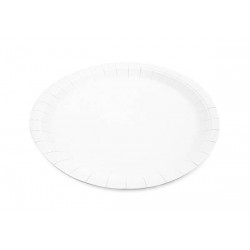 PIATTO PIANO CARTA BYò BIANCO ø22,5cm 50pz