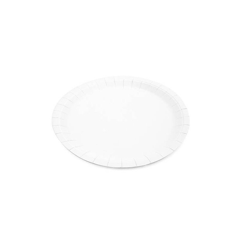 PIATTO PIANO CARTA BYò BIANCO ø22,5cm 50pz