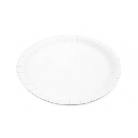 PIATTO PIANO CARTA BYò BIANCO ø22,5cm 50pz