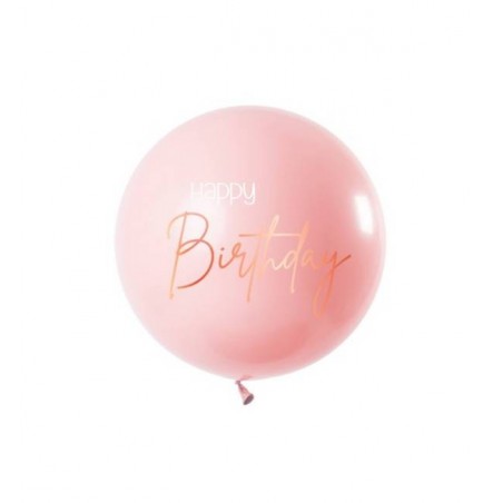 PALLONE LATTICE Happy Birthday 31 - 80 cm Elegant Lush Blush 1 pz