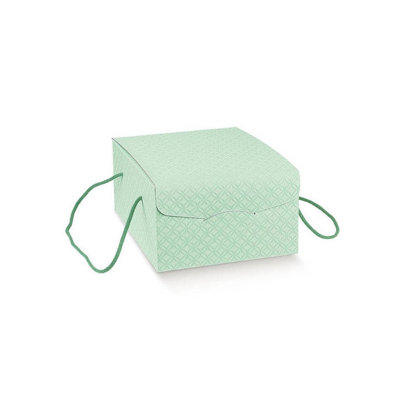 SCATOLA SEGRETO C/CORDINI 27x21x12cm MATELASSè VERDINO