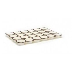 MUFFIN TRAY 24pz 50gr 6x4 BIANCO