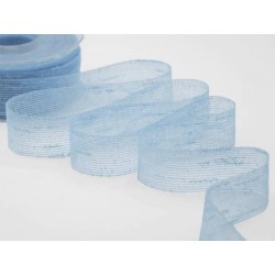 NASTRO VELETTA mm20x25mt COL.593 AZZURRO BABY