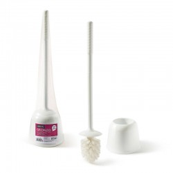 SCOPINO WC ORONZO MANICO EXTRALUNGO 53cm BIANCO