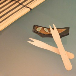 FORCHETTINE IN LEGNO 2 PUNTE 9cm 1000pz