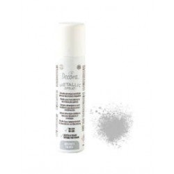 COLORANTE ALIMENTARE SPRAY METALLIZZATO ARGENTO 75ml NO E171 DECORA