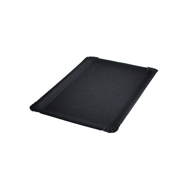 VASSOIO CARTONCINO TOTAL BLACK 21x30cm 50pz USOBIO