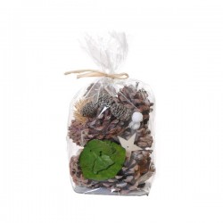 PIGNE E STELLE IN BUSTA COLORI NATURALI